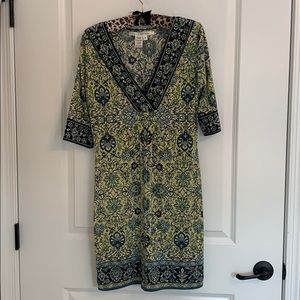 Women’s half sleeve floral mini dress